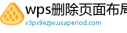 wps删除页面布局怎么删除不了文字